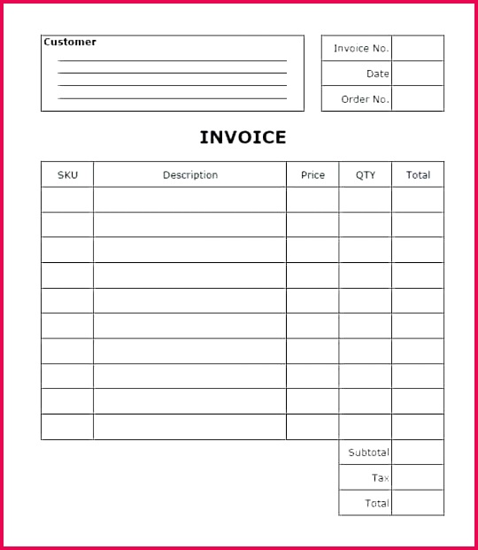 free service invoice template word and self employed s