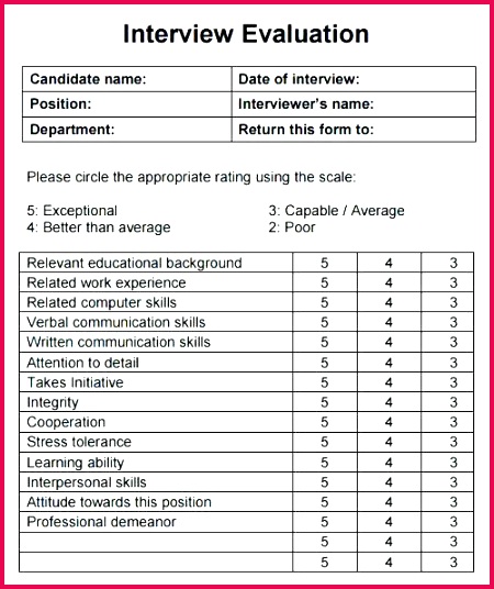 it evaluation template – flybymedia 450536 interview evaluation template degree assessment form sample questions it tender excel