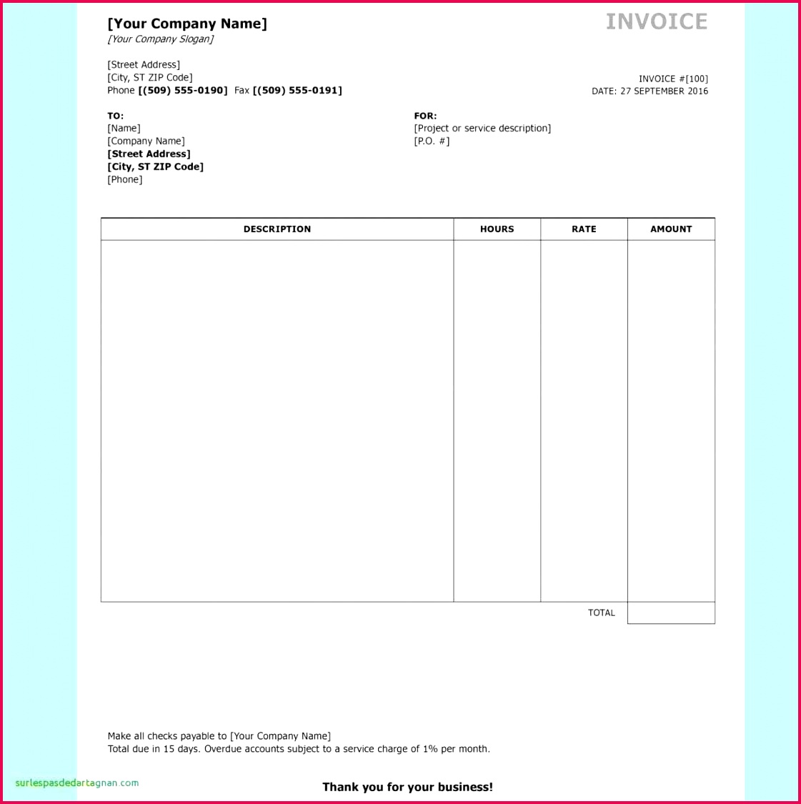 Invoice Word Template Unique Ivoice Template 0d Archives Free Resume Best Word Schedule Template