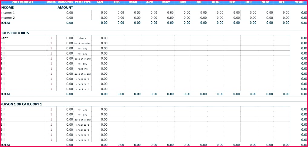 personal cash flow statement template monthly bud excel free model