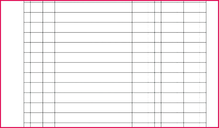 blank ledger pages of free expense spreadsheet and general template printable check register by paper