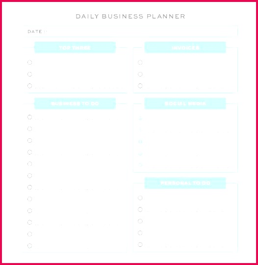 Sales Daily Planner Template Awesome Professional Daily Planners Haciecsa