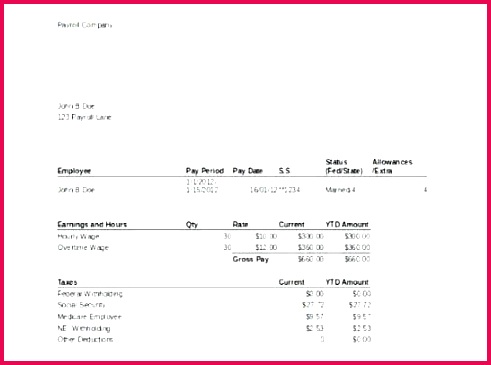 Free Check Stub Template Fresh Pay Stub form Luxury Purchase order Spreadsheet and 13w 0d Gallery