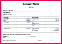 The 7 best Wowo images on Pinterest 150211 Efficient Salary Slip Template Example with pany Name and Blank Employee Information and Signature also Table