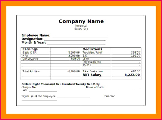Checkstub Template Check Stub Template Free Inspirational Free Download 7 Independent