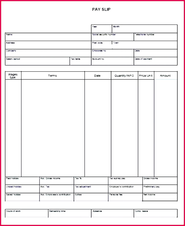 Free line Pay Stub Template Awesome Paycheck Stub Template Best Blank Payroll Check Template 7 Blank