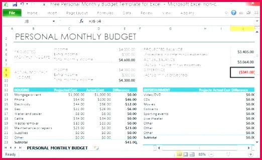 household expenses template excel personal monthly bud for bills spreadsheet
