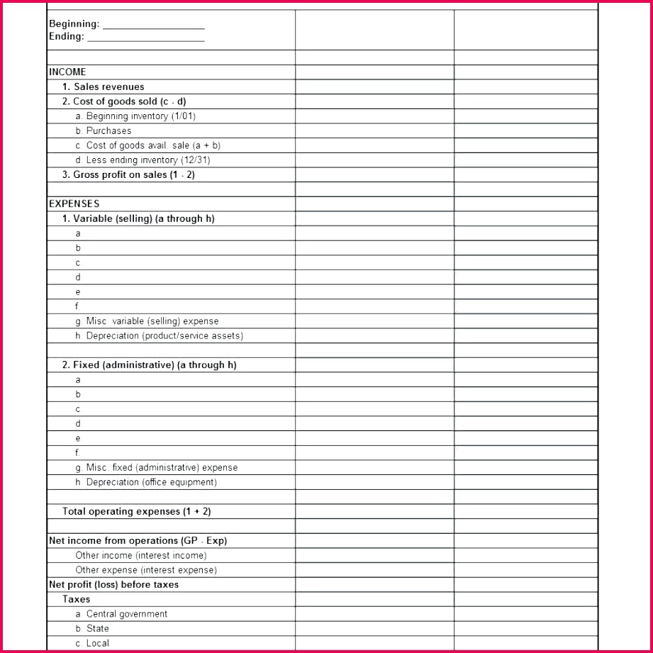 profit and loss statement template excel template profit and loss statement template excel vs in e