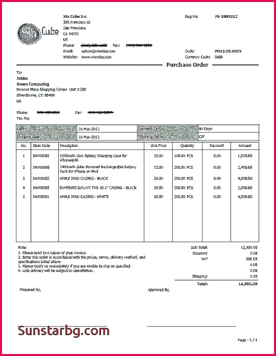 Sample Purchase Order What Is It How To Prepare View Samples Invoice 558720 Related Post