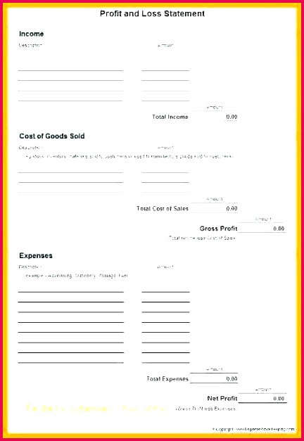 free statement of account template basic profit and loss statement template free plete easy free sample