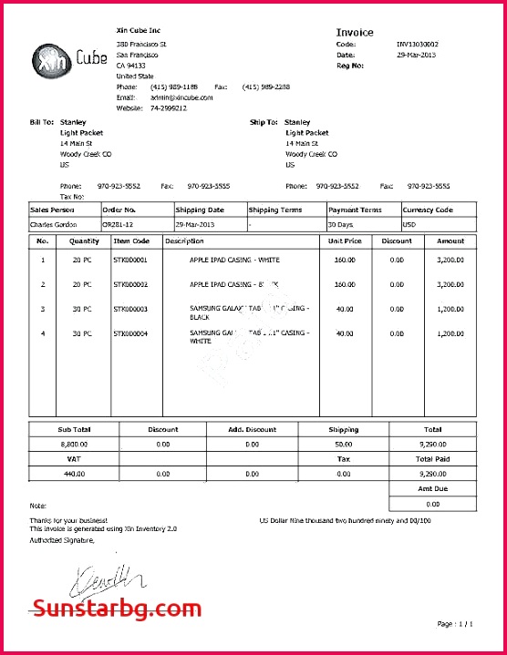 Bill Proforma Invoice Sample Business Invoice form Publicassets Us