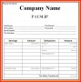 5 Simple Salary Slip format for Small organisation