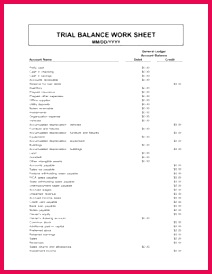 trial balance sheet Google Search