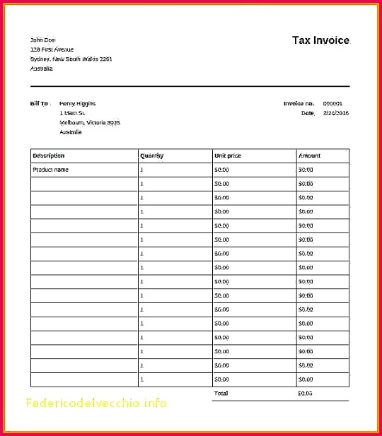 Free Invoice Template Excel Invoice Free Invoice Template Excel New Typical Invoice 0d