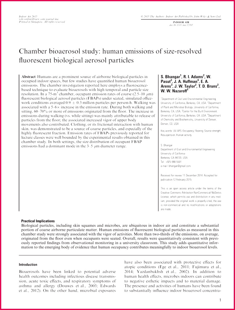 Source significance and control of indoor microbial aerosols Human health aspects