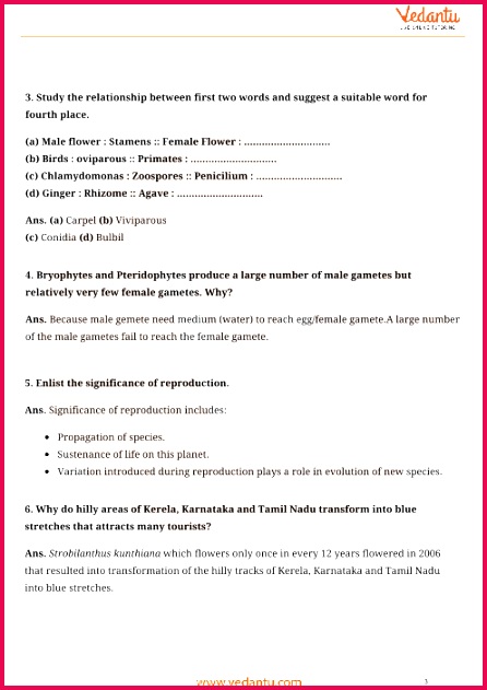 Important Questions for CBSE Class 12 Biology Chapter 1 Reproduction in Organism