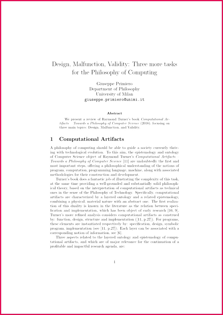 PDF Information in the Philosophy of puter Science