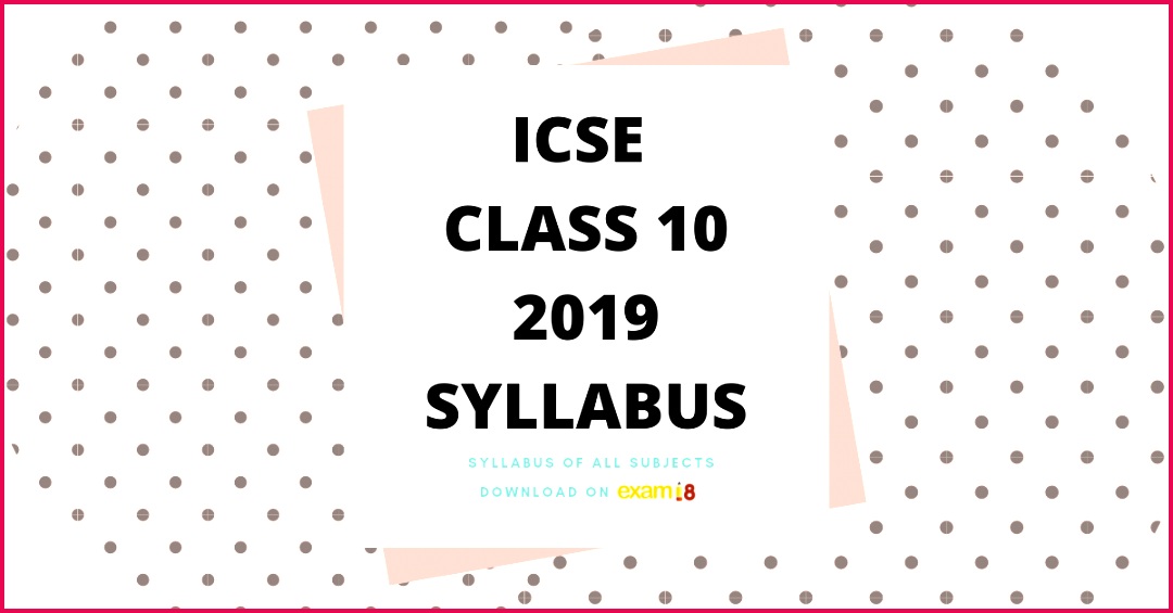 icse syllabus of all subjects