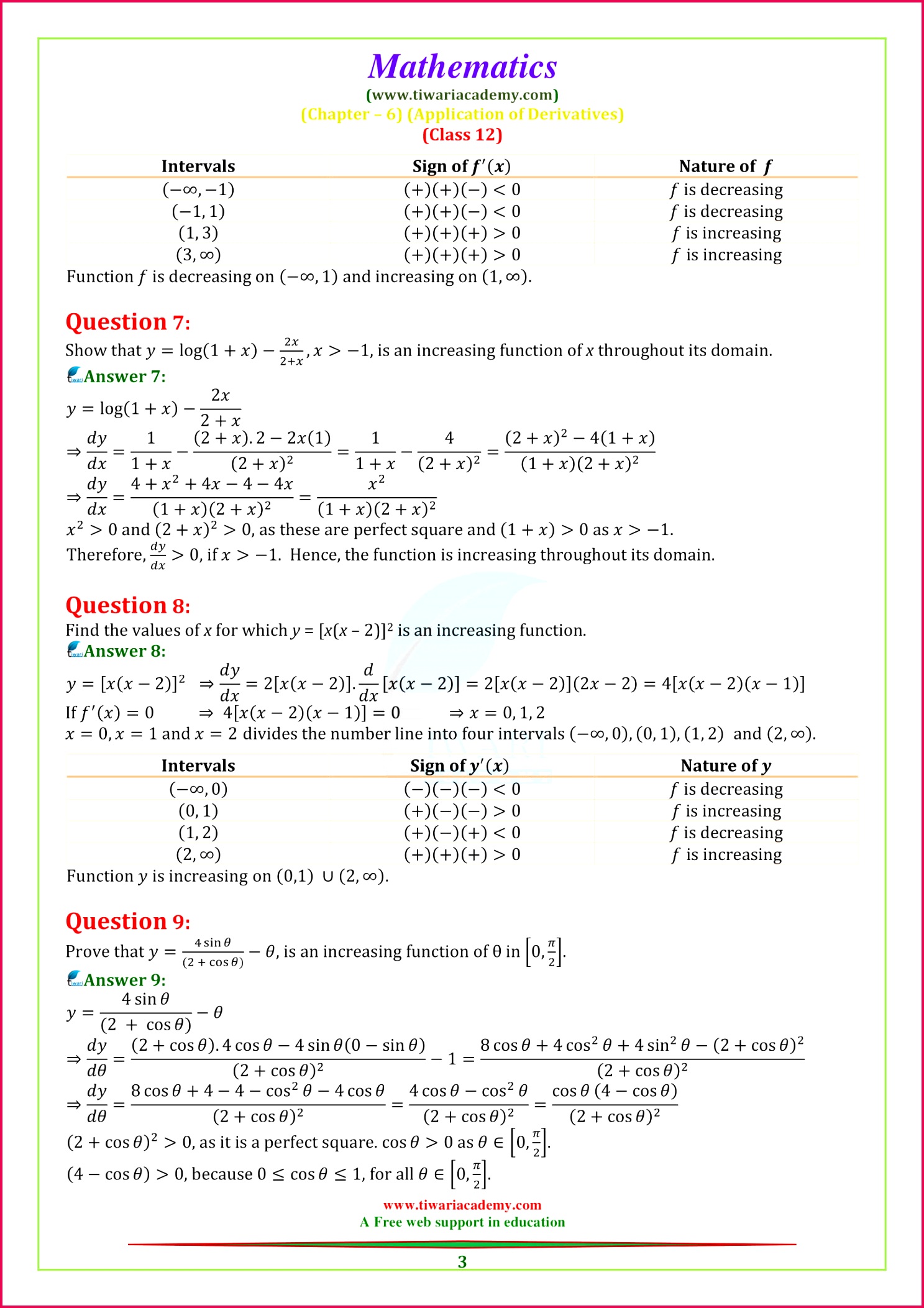 NCERT Solutions for Class 12 Maths Chapter 6 Exercise 6 2 AOD in PDF 14872105 NCERT Solutions for Class 12 Maths Chapter 6 Exercise 6 2