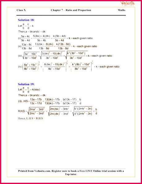 Ratio and Proportion Including Properties and Uses Solutions for ICSE Board Class 10 Mathematics Concise Selina Publishers
