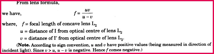 to find the focal length of a concave