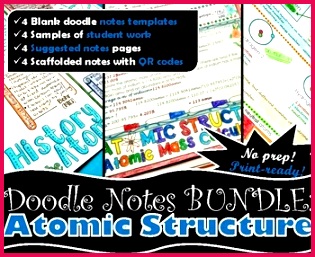 Chemistry Doodle Notes BUNDLE Atomic Structure Chemistry Doodle Notes BUNDLE Atomic Structure