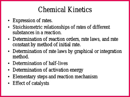 Chemical Kinetics IB A Level Chemistry plete Lesson Chapter Notes
