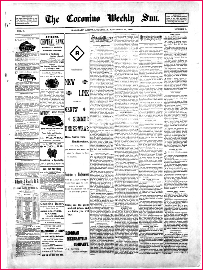 The Coconino weekly sun 1892 09 15