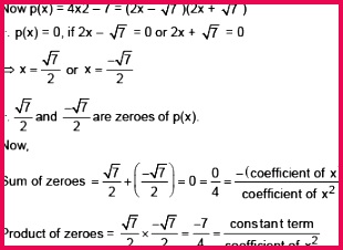 Find a quadratic polynomial whose zeroes are