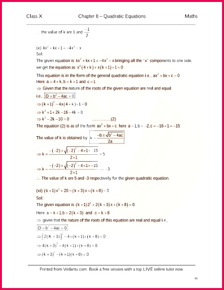 RD Sharma Class 10 Maths Solutions Chapter 8 Quadratic Equations 594459 56