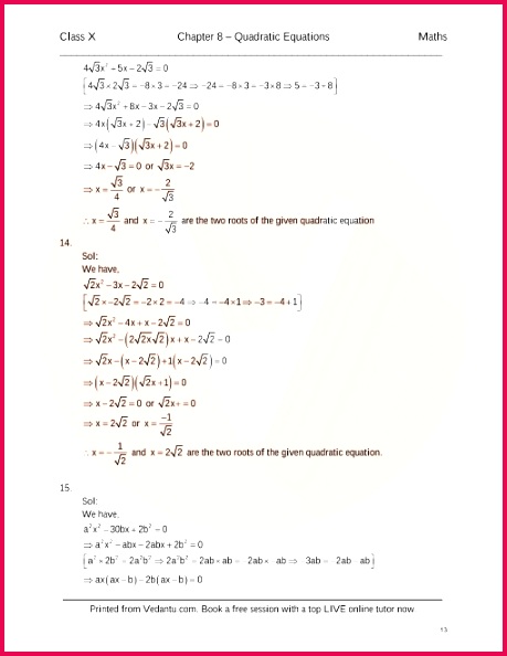 RD Sharma Class 10 Maths Solutions Chapter 8 Quadratic Equations 459594 13