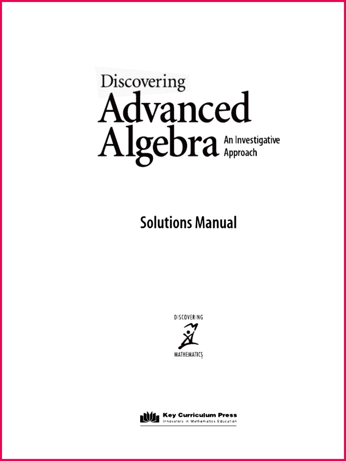 Discovering Advanced Algebra Solutions Manual Exponentiation 921691