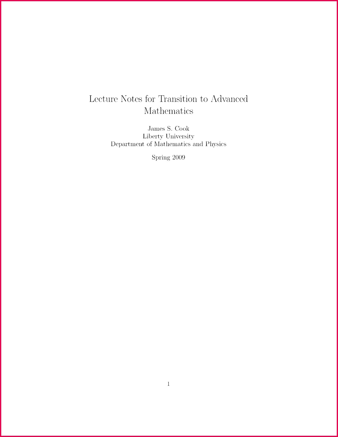 Lecture notes lecture All MATH 200 Introduction to Mathematical Reasoning StuDocu