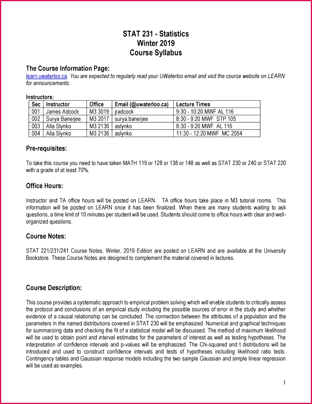 STAT 231 Course Syllabus Stat 231 Statistics StuDocu 10801397 thumb 1200 1553