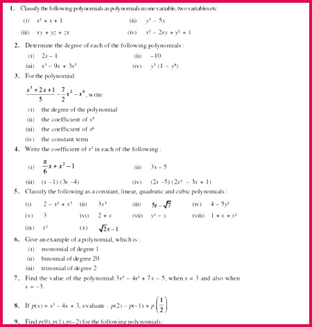 Important questions for class 9 maths Chapter 2 Polynomial 472450 Important Questions Class 9 Maths Chapter 2 Polynomial Part 1