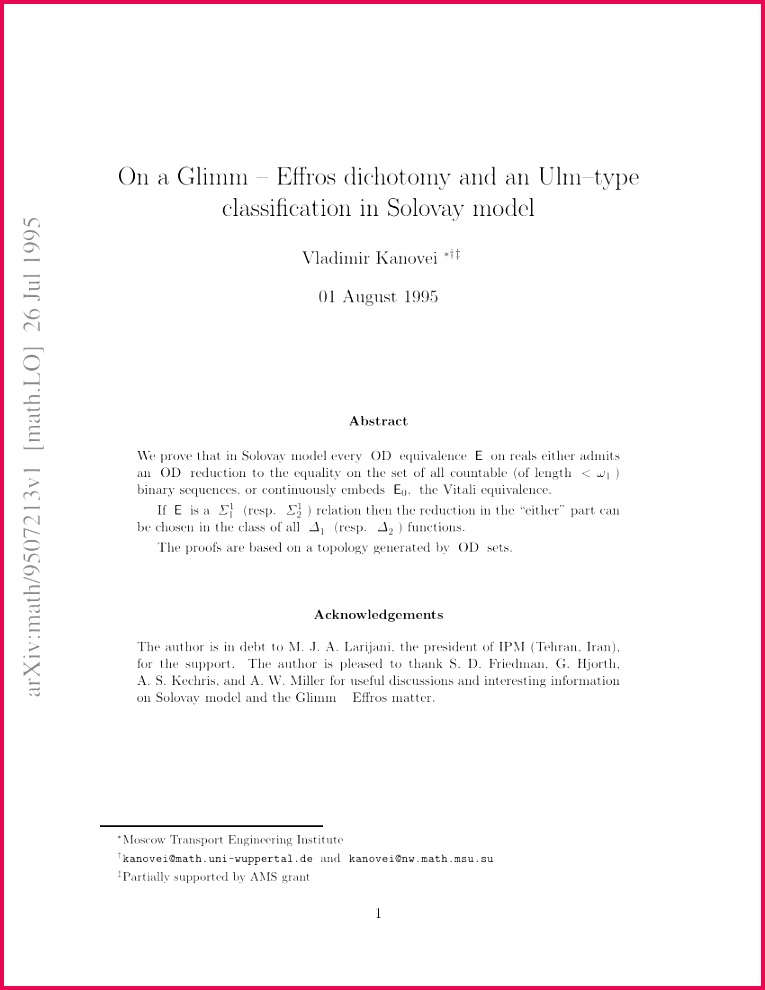 Descriptive set theory and forcing How to prove theorems about 990765 Descriptive set theory and forcing How to prove theorems about Borel sets the hard way