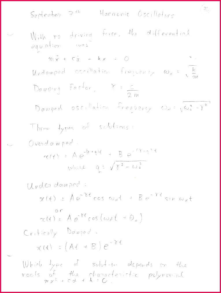 September 7 Forced Oscillations 70