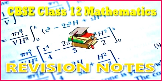 12 maths revision notes