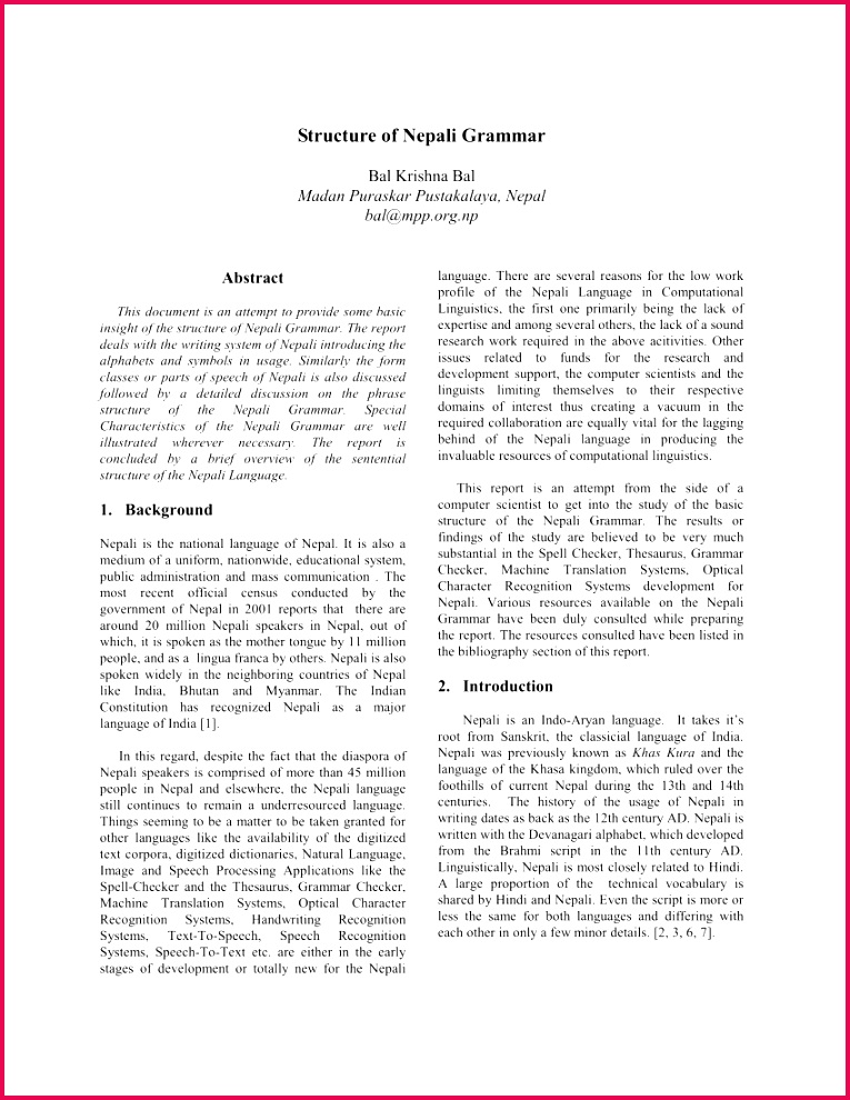 PDF Structure of Nepali Grammar
