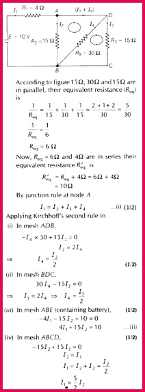 Current Electricity Important Questions for CBSE Class 12 Physics Kirchhoff s Laws and Electric Devices