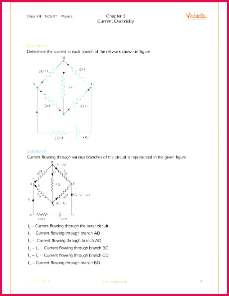 NCERT Solutions for Class 12 Physics Chapter 3 Current Electricity Free PDF