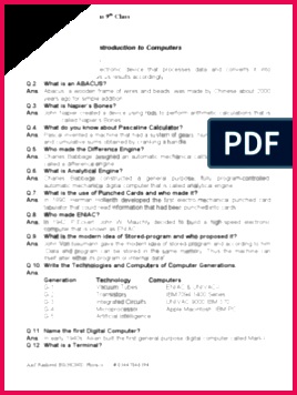 9th puter Short Questions puter Data Storage