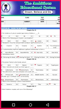 GUESS BIOLOGY INTER PART II ANNUAL EXAMS 2019 FOR ALL PUNJAB BOARDS
