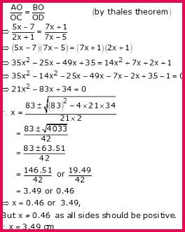 Class 10 RS Aggarwal Solutions Chapter 4 Triangles ex 4a