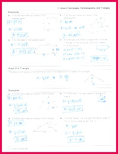 close Area of Rectangles Parallelograms and Triangles Lesson