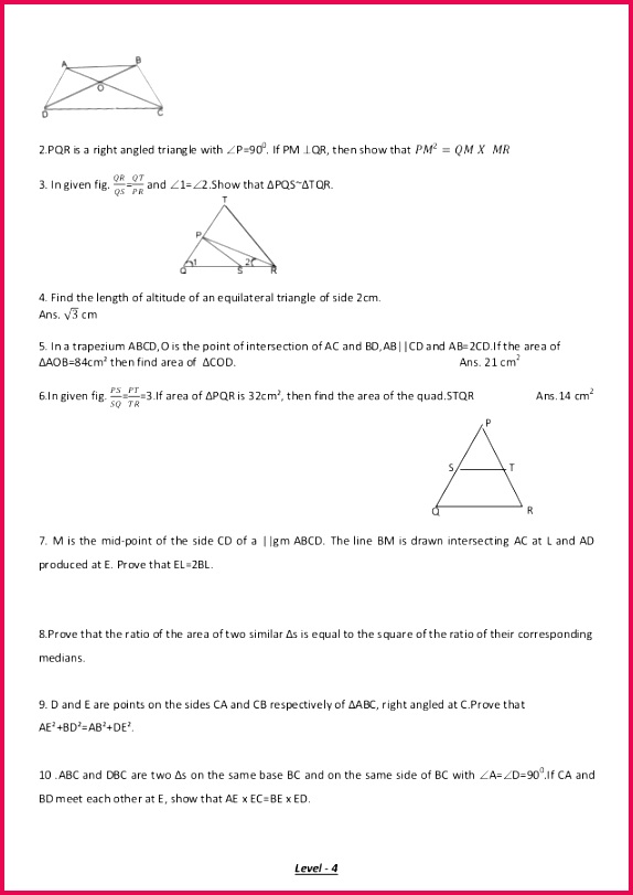 22 2 PQR is a right angled triangle