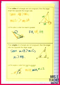 Relationships in Triangles INB Pages