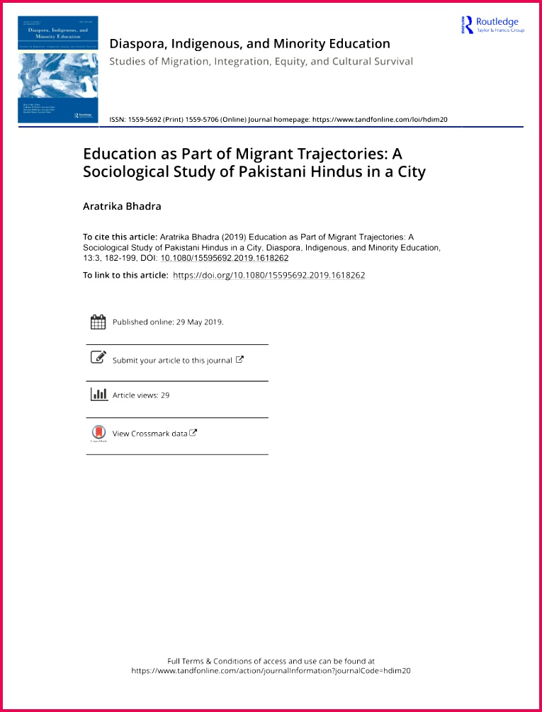PDF Educate to hate The use of education in the creation of antagonistic national identities in India and Pakistan