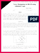 puter Science Dynamic Random Access Memory 134178 Reduction of Power Dissipation in SRAM using Adiabatic Logic