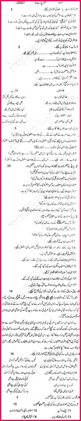 Federal Board of intermidiate and secondary education FBISE Pakistan